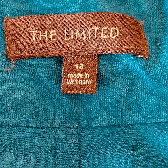 The Limited Blue Wrap Tied Dress 12 - Picture 6 of 8